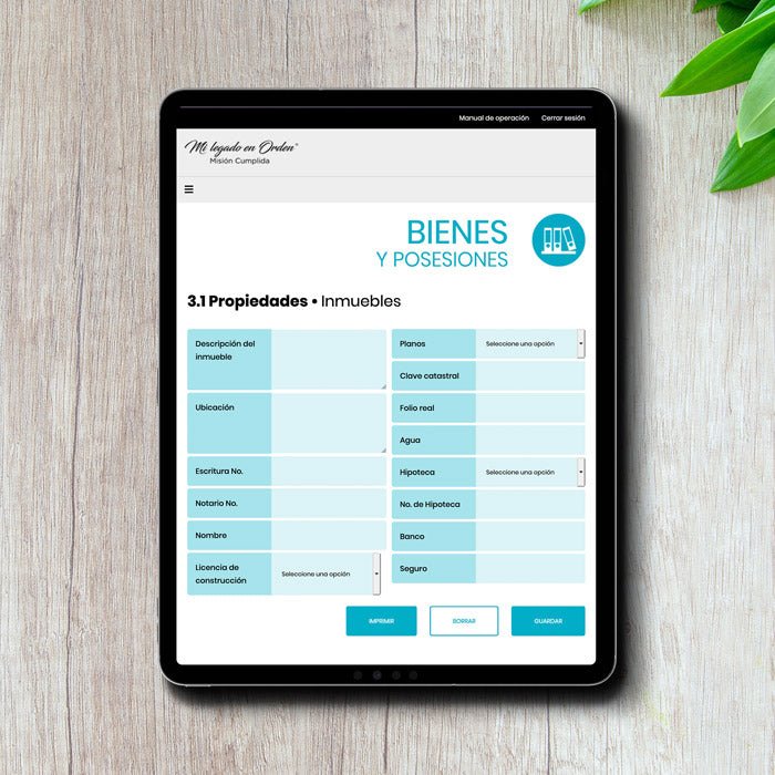 Mi Legado versión digital - Mi Legado en Orden